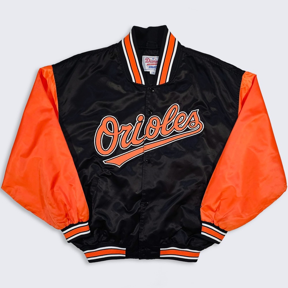 Baltimore Orioles Vintage 90s Starter Satin Bomber Jacket